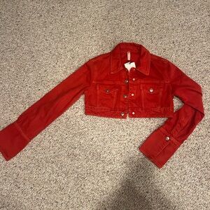 Zara Cropped Denim Jacket